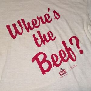 Wendy's Where's The Beef Vintage 1984 Single Stitch Tee
